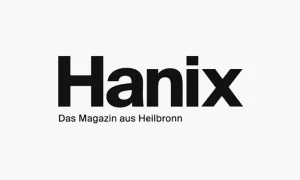 Logo von Hanix Magazin aus Heilbronn. Ein Kunde von William Veder · Eventfotografie — Eventfotograf aus Berlin. Bei Klick öffnet sich Link zur Website von Hanix Magazin aus Heilbronn. in neuem Tab
